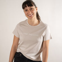 Load image into Gallery viewer, PREMA - COTTON SHORT SLEEVE TEE IN BONE - ONE BIG LOVE
