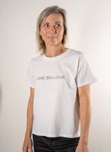 Load image into Gallery viewer, AMOR - COTTON SHORT SLEEVE TEE IN WHITE - ONE BIG LOVE