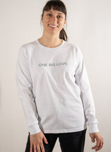 Load image into Gallery viewer, PREMA - COTTON LONG SLEEVE TEE IN WHITE - ONE BIG LOVE
