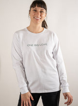 Load image into Gallery viewer, PREMA - COTTON LONG SLEEVE TEE IN WHITE - ONE BIG LOVE