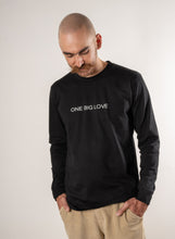Load image into Gallery viewer, AṈBU - COTTON LONG SLEEVE TEE IN BLACK - ONE BIG LOVE