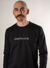 Load image into Gallery viewer, AṈBU - COTTON LONG SLEEVE TEE IN BLACK - ONE BIG LOVE