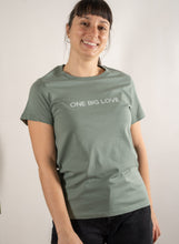 Load image into Gallery viewer, PREMA - COTTON SHORT SLEEVE TEE IN SAGE - ONE BIG LOVE
