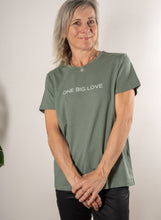 Load image into Gallery viewer, PREMA - COTTON SHORT SLEEVE TEE IN SAGE - ONE BIG LOVE
