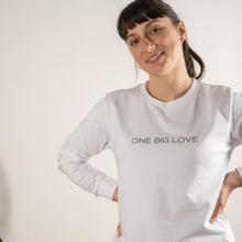 Load image into Gallery viewer, PREMA - COTTON LONG SLEEVE TEE IN WHITE - ONE BIG LOVE