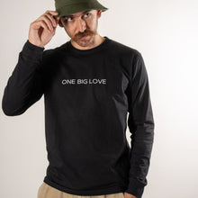 Load image into Gallery viewer, AṈBU - COTTON LONG SLEEVE TEE IN BLACK - ONE BIG LOVE