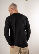 Load image into Gallery viewer, Anbu - Cotton Long Sleeve Tee in Black - ONE BIG LOVE