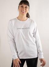 Load image into Gallery viewer, Prema - Cotton Long Sleeve Tee in White - ONE BIG LOVE