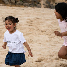 Load image into Gallery viewer, KIDS COTTON SHORT SLEEVE TEE IN WHITE - ONE BIG LOVE
