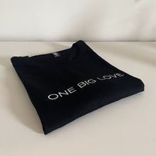 Load image into Gallery viewer, AṈBU - COTTON SHORT SLEEVE TEE IN BLACK - ONE BIG LOVE
