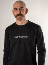 Load image into Gallery viewer, AṈBU - COTTON LONG SLEEVE TEE IN BLACK - ONE BIG LOVE
