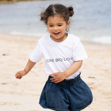Load image into Gallery viewer, KIDS COTTON SHORT SLEEVE TEE IN WHITE - ONE BIG LOVE
