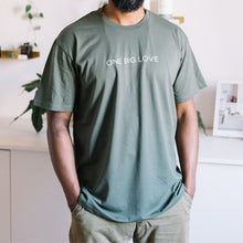 Load image into Gallery viewer, AṈBU - COTTON SHORT-SLEEVED TEE IN CYPRESS - ONE BIG LOVE
