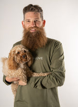 Load image into Gallery viewer, Anbu - Cotton Long Sleeve Tee in Army Green - ONE BIG LOVE
