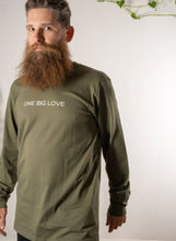 Load image into Gallery viewer, Anbu - Cotton Long Sleeve Tee in Army Green - ONE BIG LOVE
