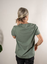 Load image into Gallery viewer, Prema - Cotton Short Sleeve Tee in Sage - ONE BIG LOVE
